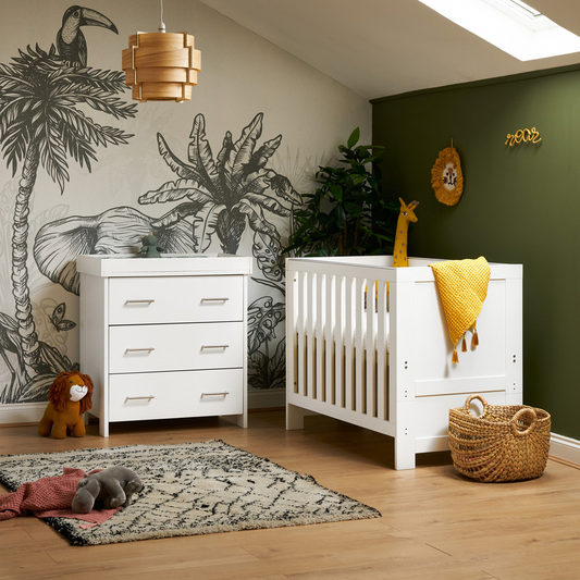 Nika Mini 2 Piece Room Set - White Wash