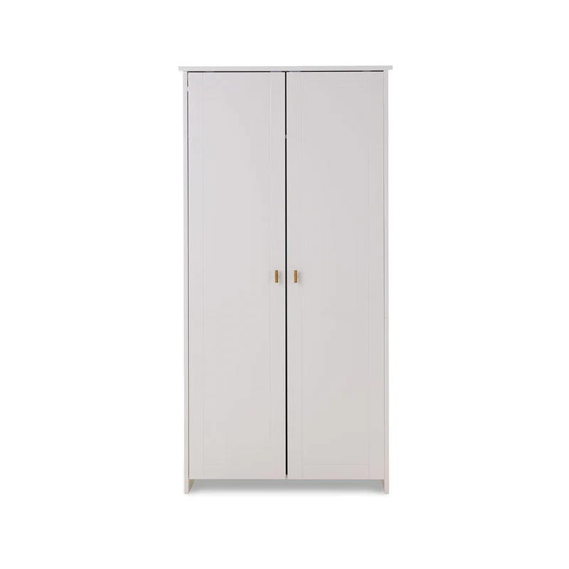 Evie Double Wardrobe – White