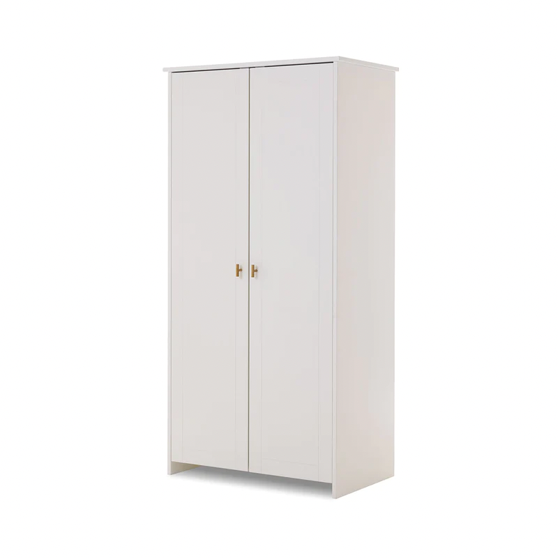 Evie Double Wardrobe – White