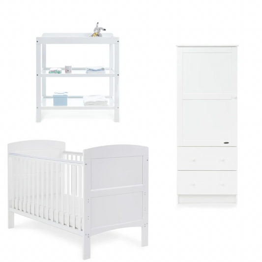 Grace 3 Piece Room Set - White