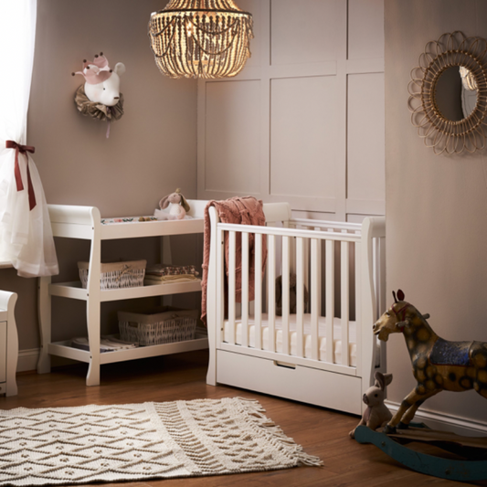 Stamford Space Saver Sleigh 2 Piece Room Set - White