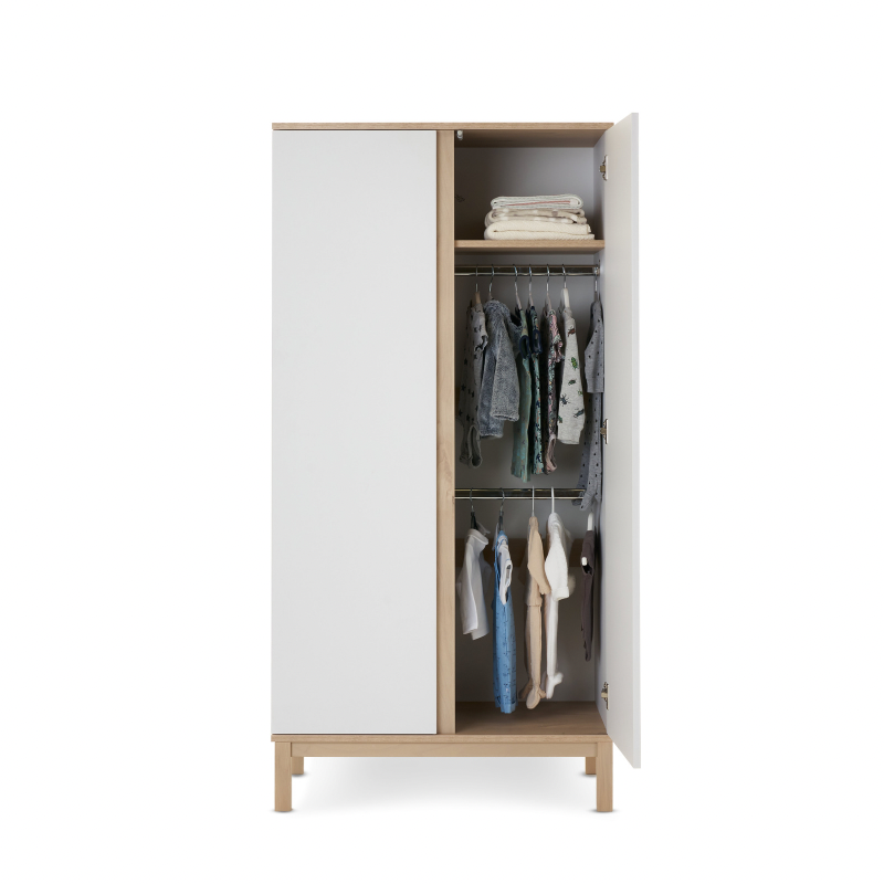 Astrid Double Wardrobe – White