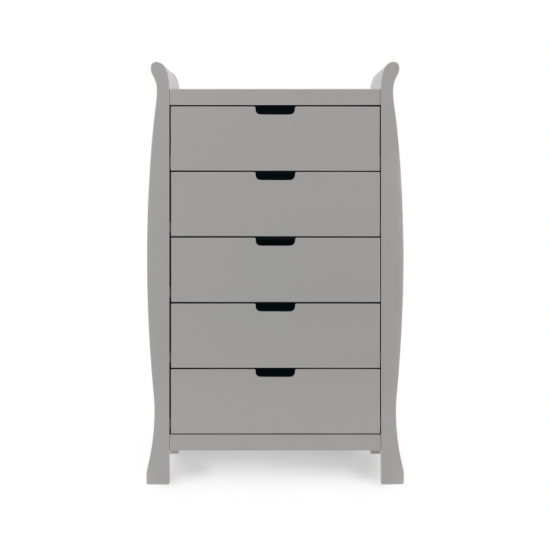 Stamford Sleigh Tall Chest of Drawers - Warm Grey