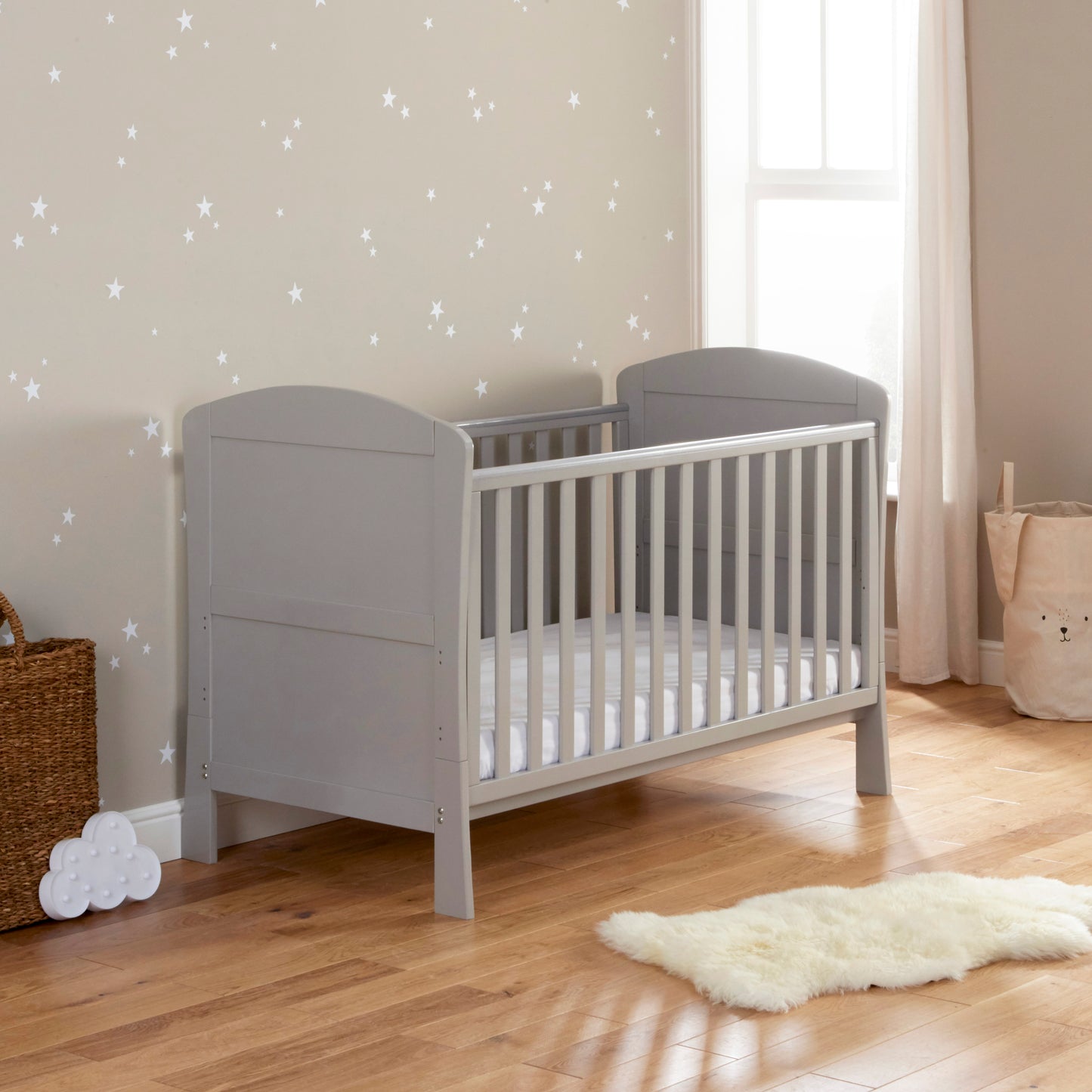 Aston 2 Piece Nursery Room Set - Grey