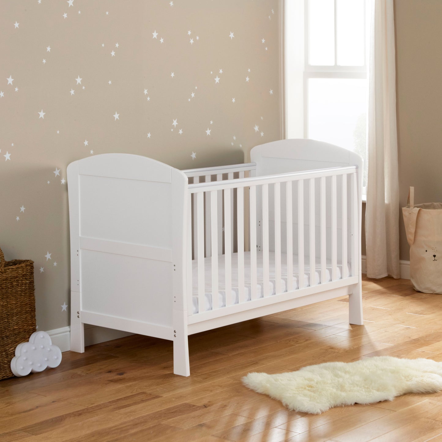 Aston 2 Piece Nursery Room Set - White