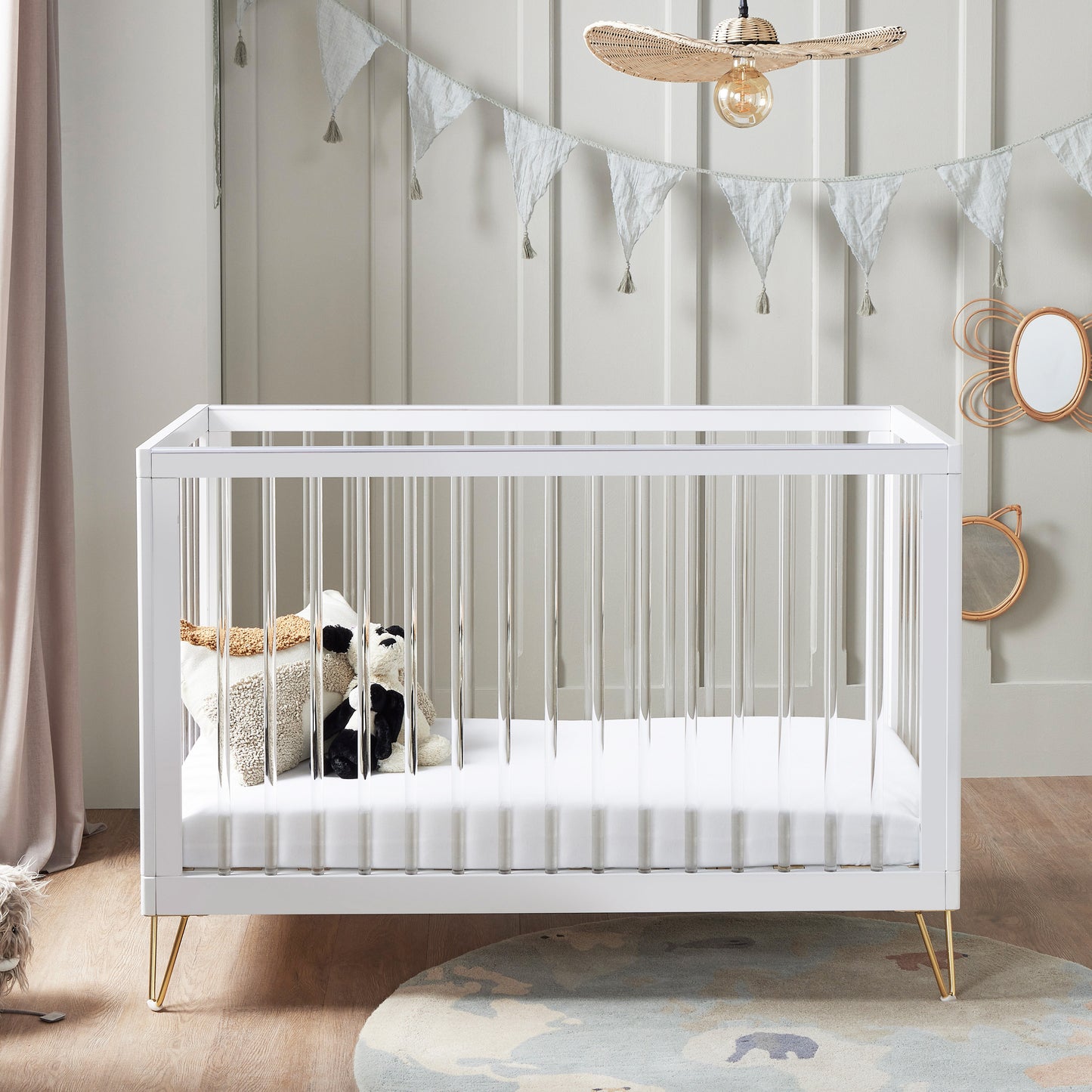 Babymore Kimi XL Acrylic Cot Bed