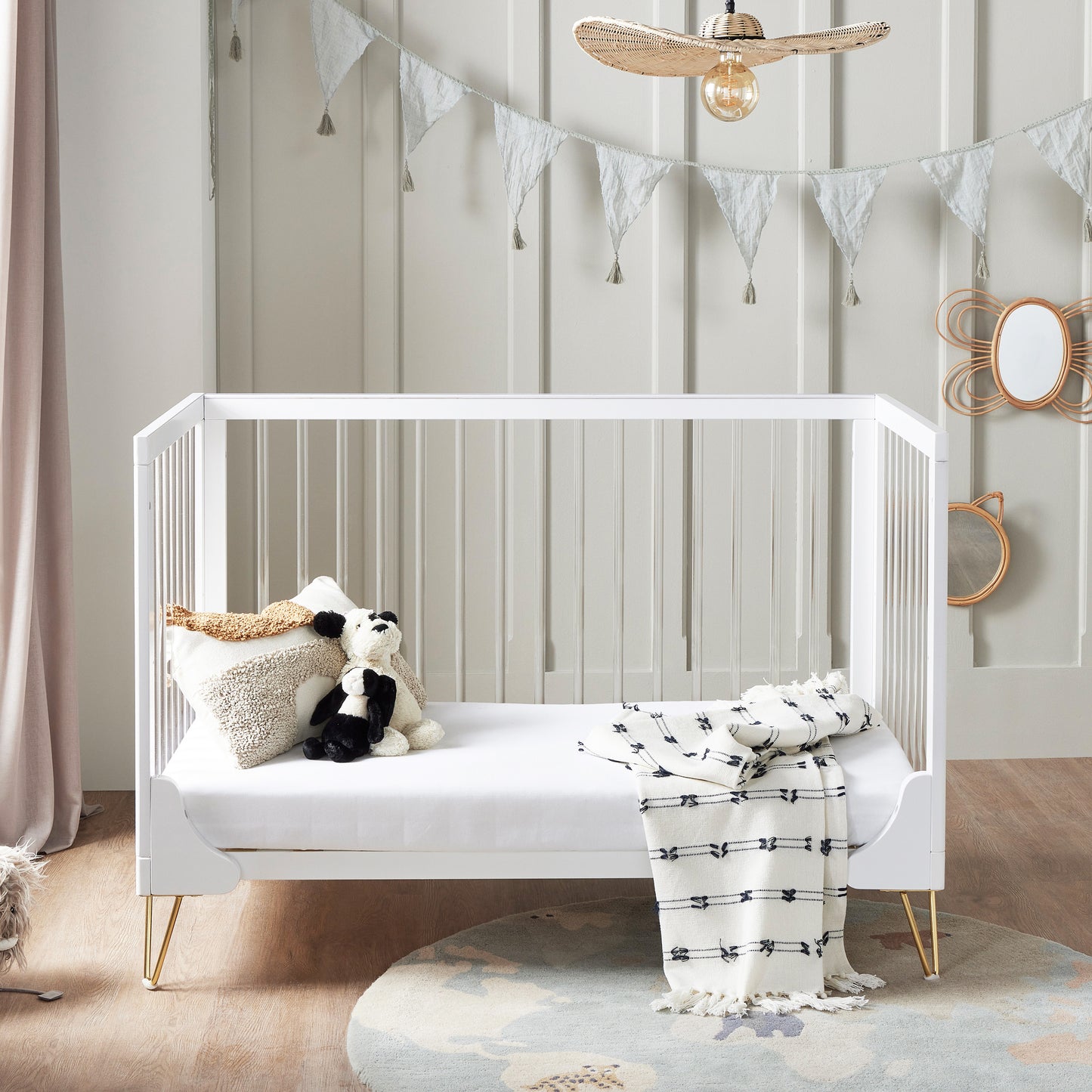 Babymore Kimi Mini Cot Bed - Acrylic