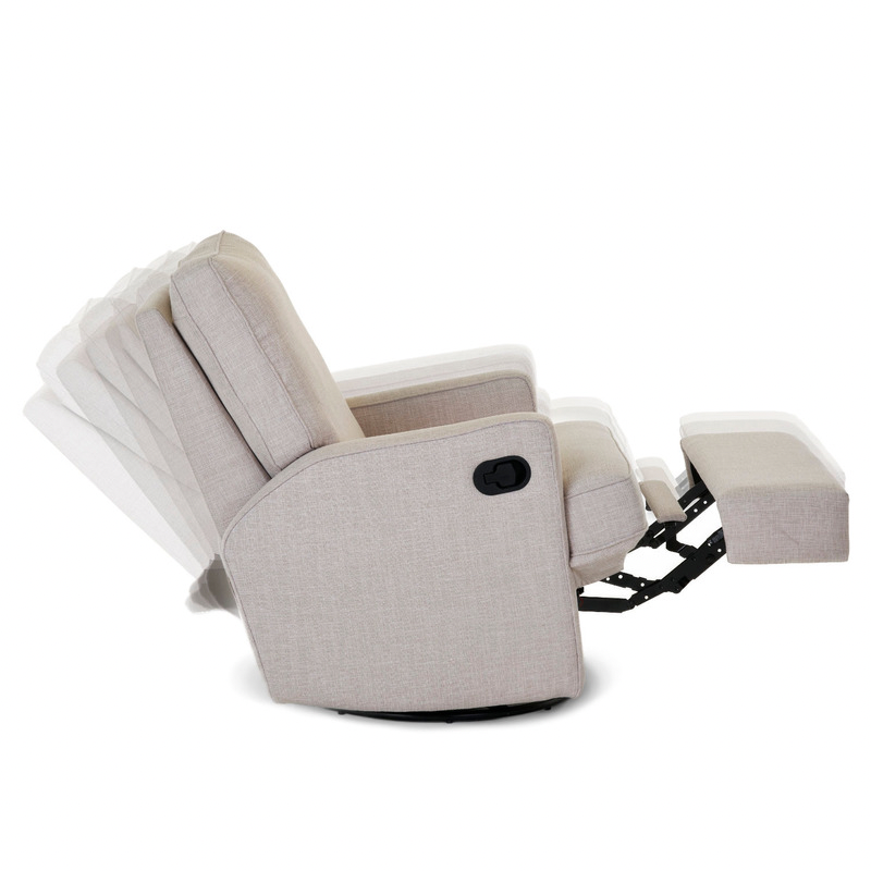 Madison Swivel Glider Recliner Chair - Oatmeal