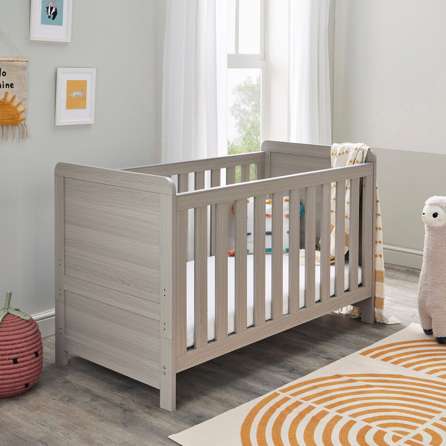 Caro 3 Piece Nursery Room Set - Grey Wash