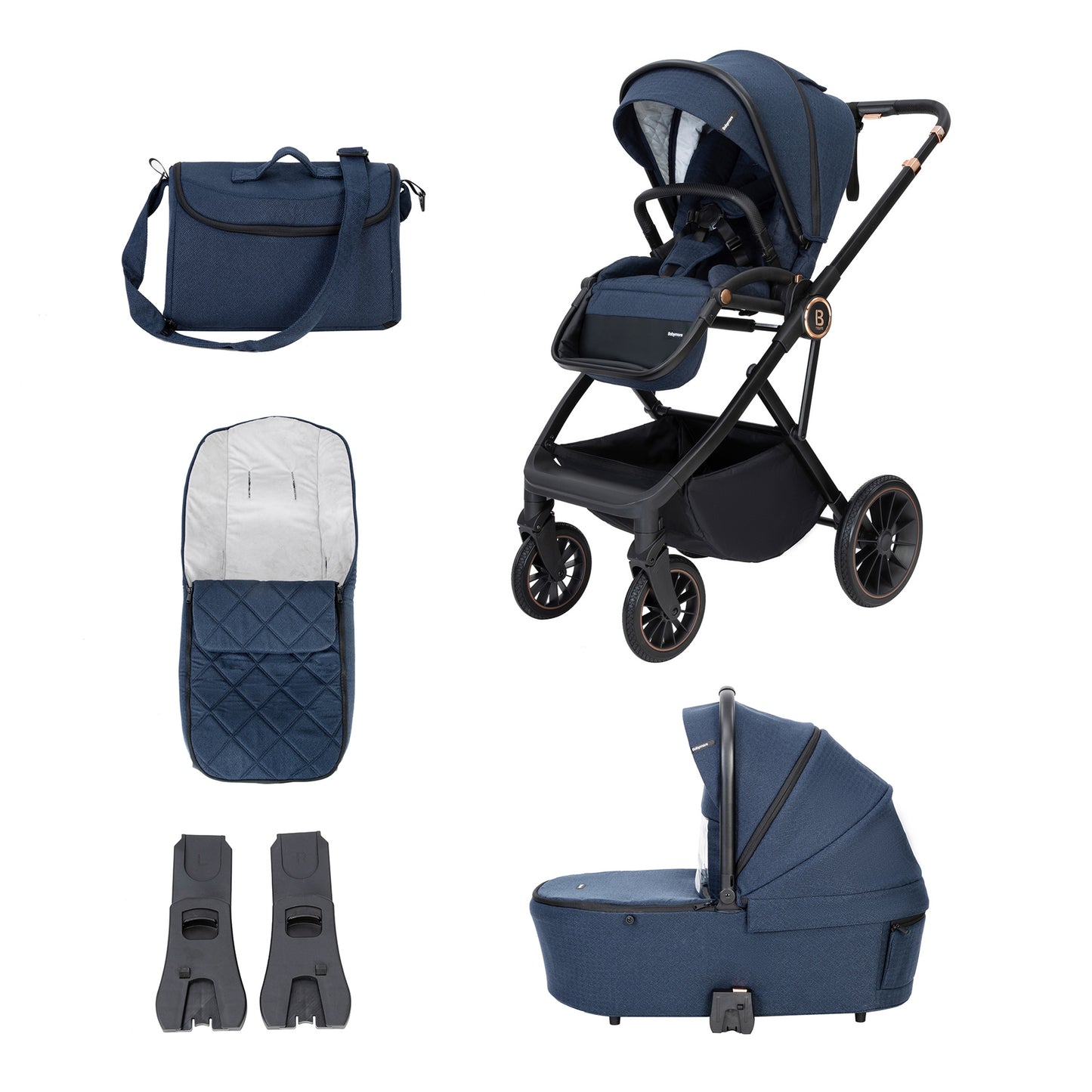 Chia Pram Pushchair - Midnight Blue