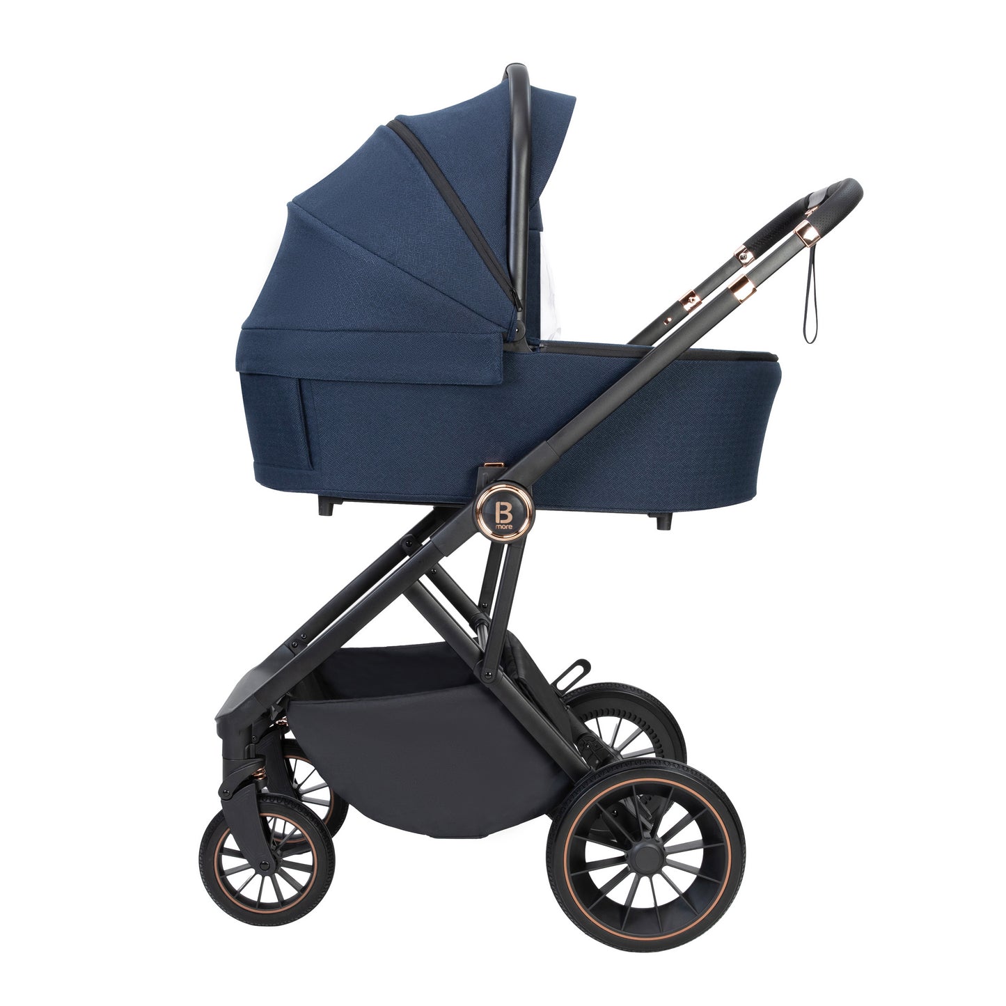 Chia Travel System Pecan with Base - Midnight Blue