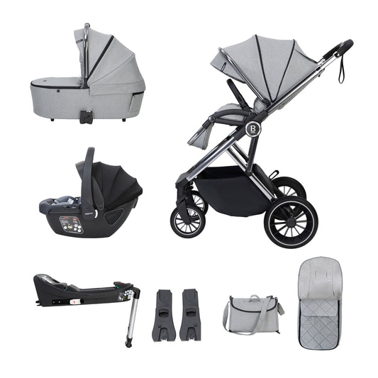 Chia Travel System Coco with Base - Pearl Grey