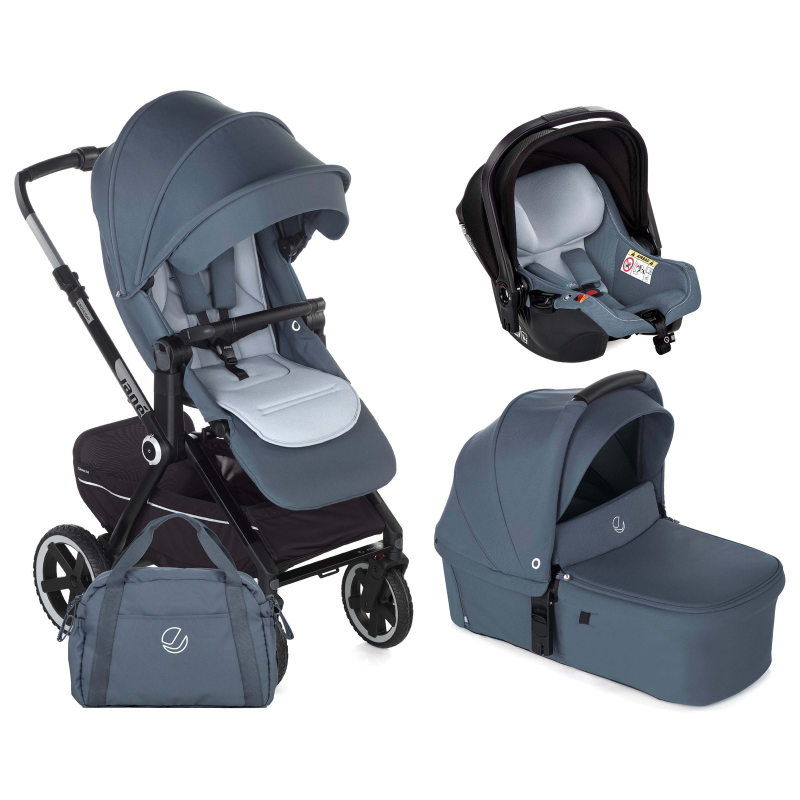 Jane Crosslight-3 + Sweet Carrycot + Koos iSize 3in1 travel system - Seal Blue