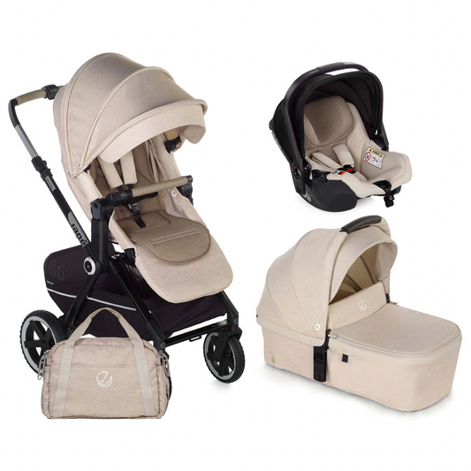 Jane Crosslight-3 + Sweet Carrycot + Koos iSize 3in1 travel system - Sand