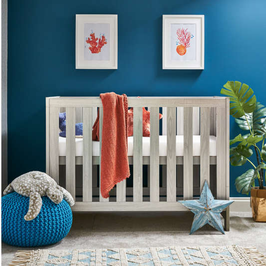 Nika Mini Cot Bed - Grey Wash