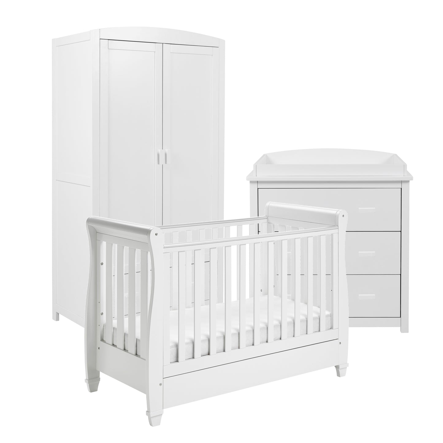 Eva 3 Piece Room Set - White