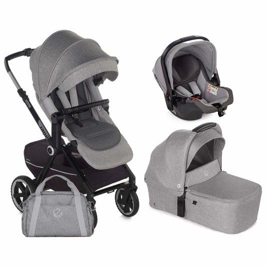 Jane Crosslight-3 + Sweet Carrycot+ Koos iSize 3in1 travel system - Dim Grey