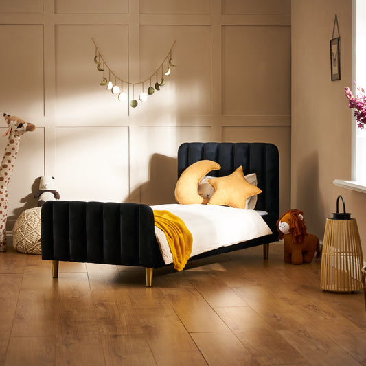 Gatsby Toddler Bed -  Black Velvet