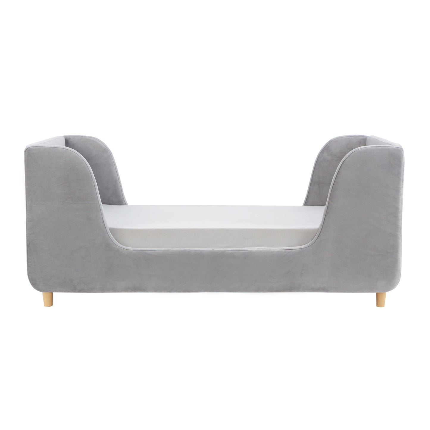 Lumi Toddler Bed - Grey Velvet