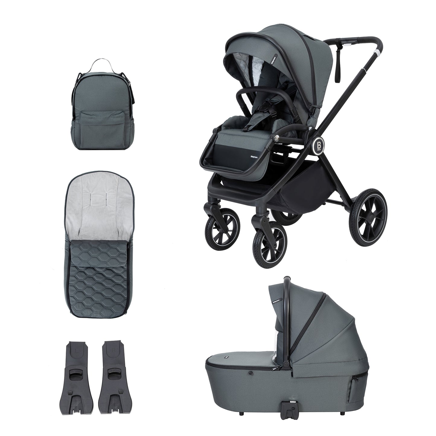 Kai Pram Pushchair - Forrest Grey