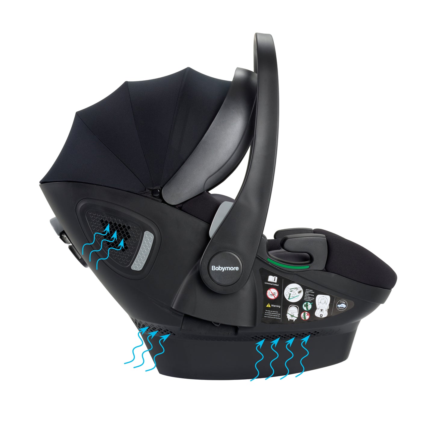 Chia Travel System Pecan with Base - Midnight Blue