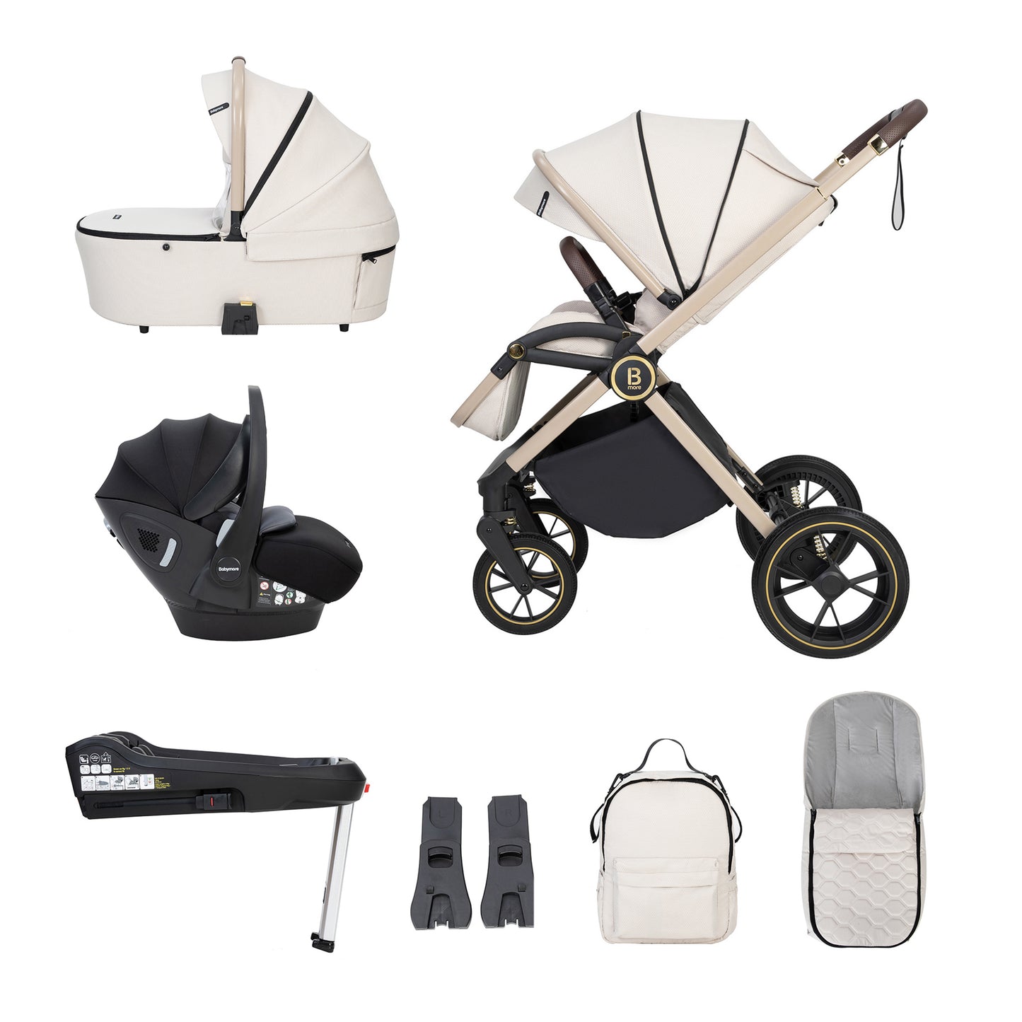 Kai Travel System Pecan with Base - Sandstone