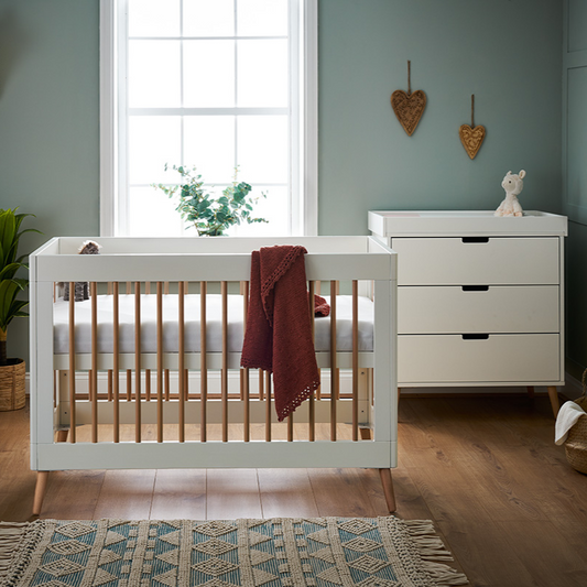 Maya Mini 2 Piece Room Set - White and Natural