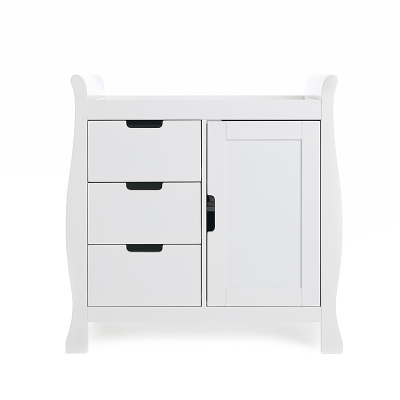 Stamford Sleigh Closed Changing Unit - White