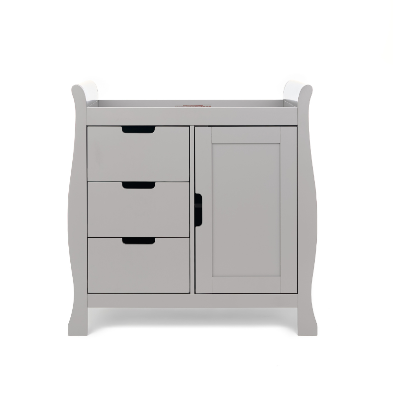 Stamford Sleigh Closed Changing Unit - Warm Grey