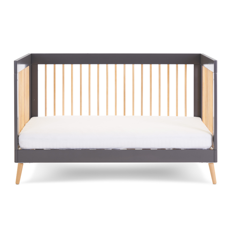 Maya Cot Bed - Slate with Natural