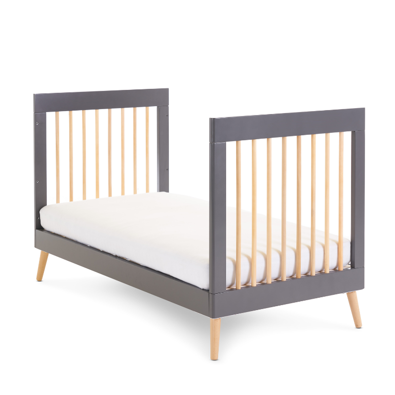 Maya Cot Bed - Slate with Natural