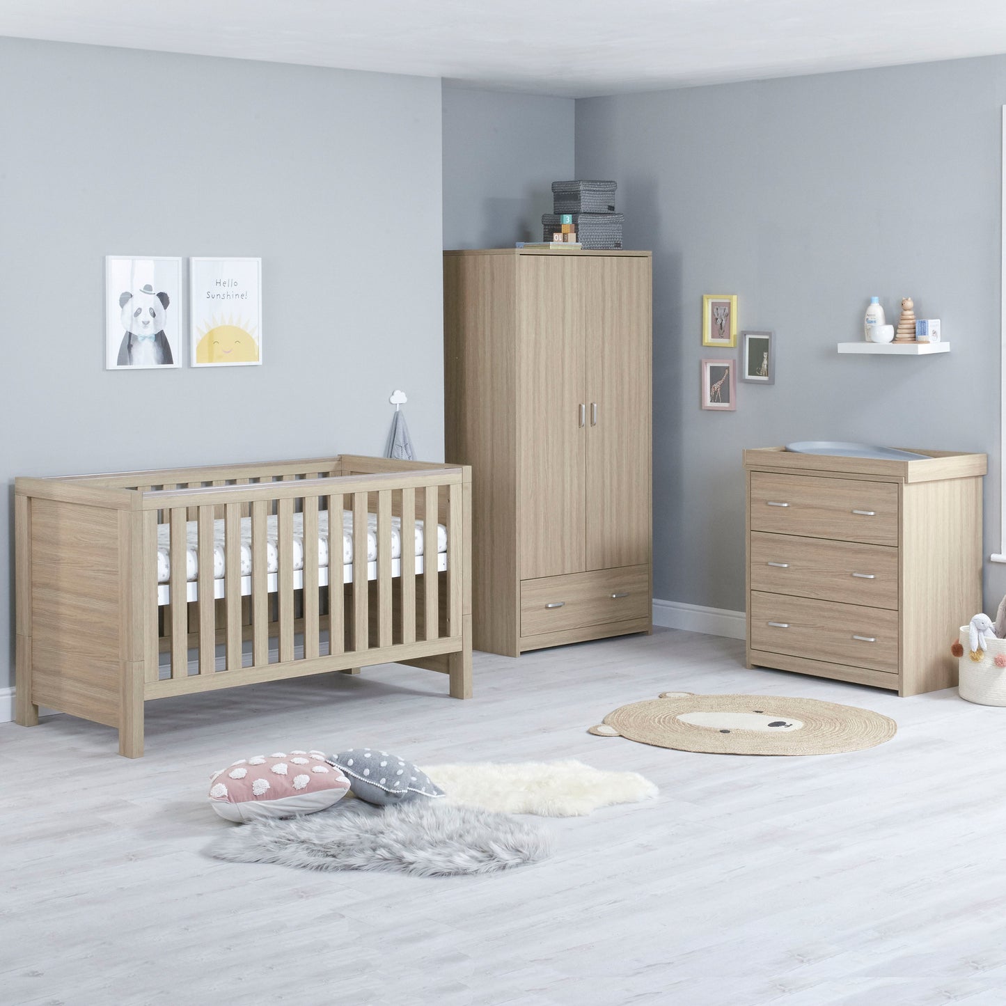 Luno 3 Piece Room Set - Oak