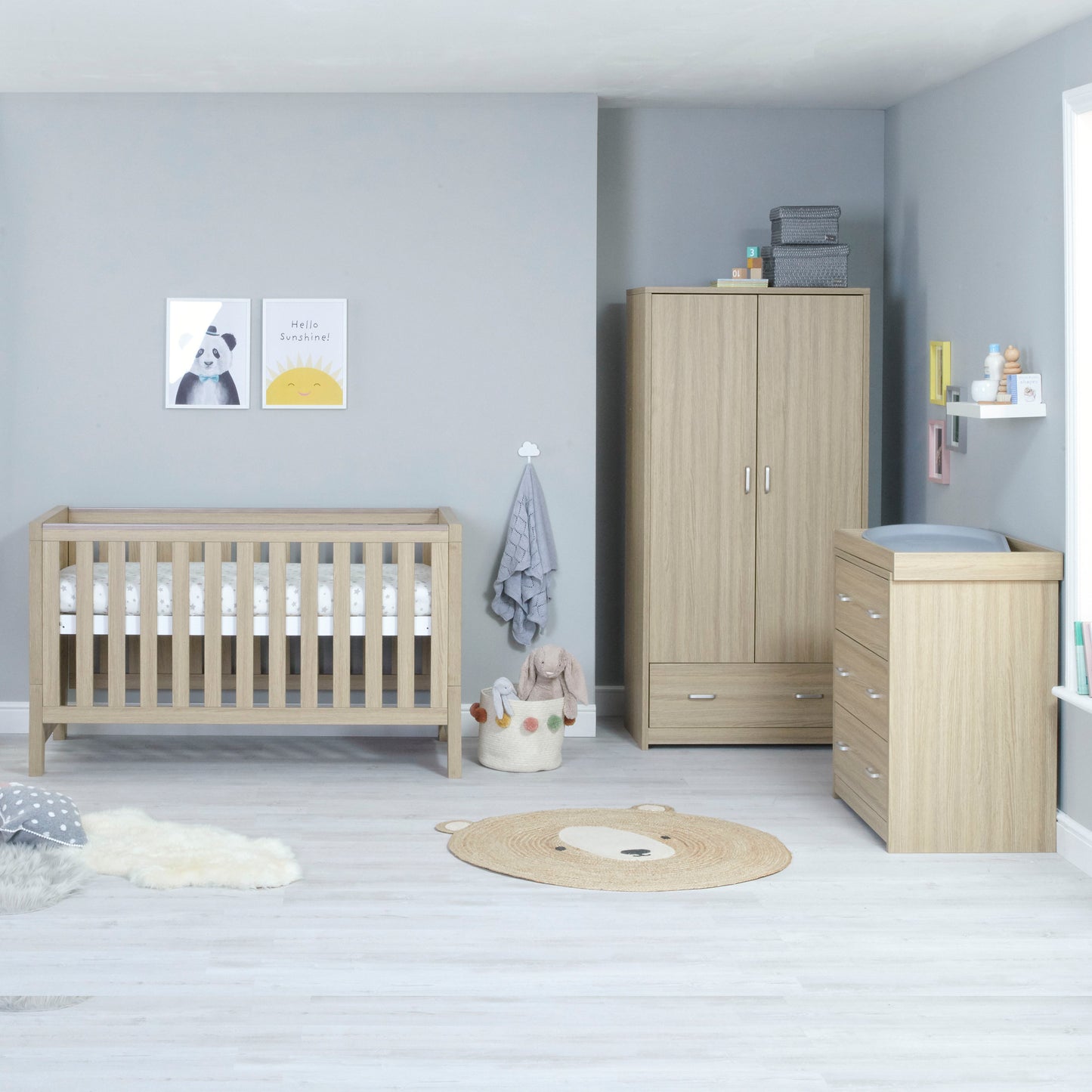 Luno 3 Piece Room Set - Oak