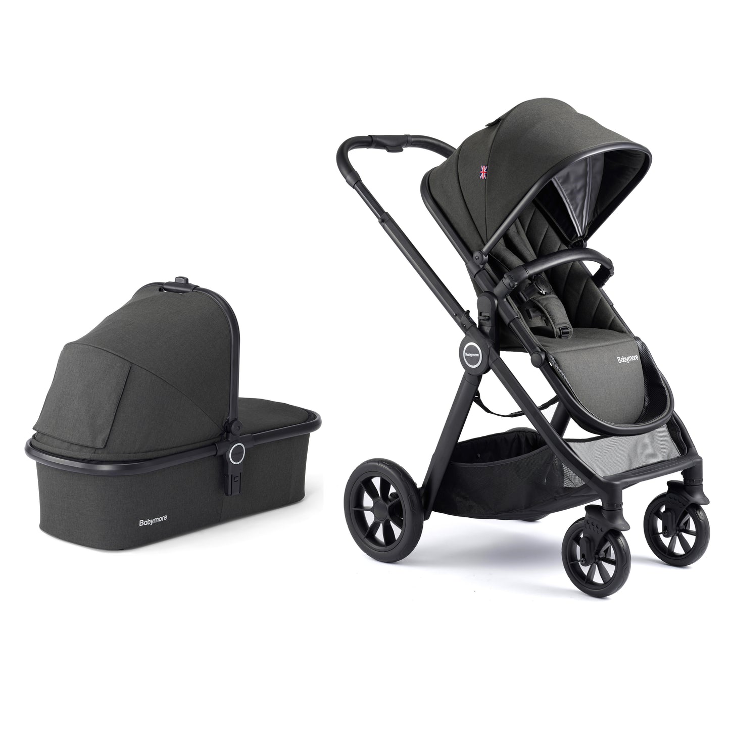 Memore V2 Travel System Pecan with Base - Black