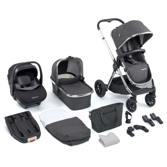 Memore V2 Travel System Pecan with Base - Chrome