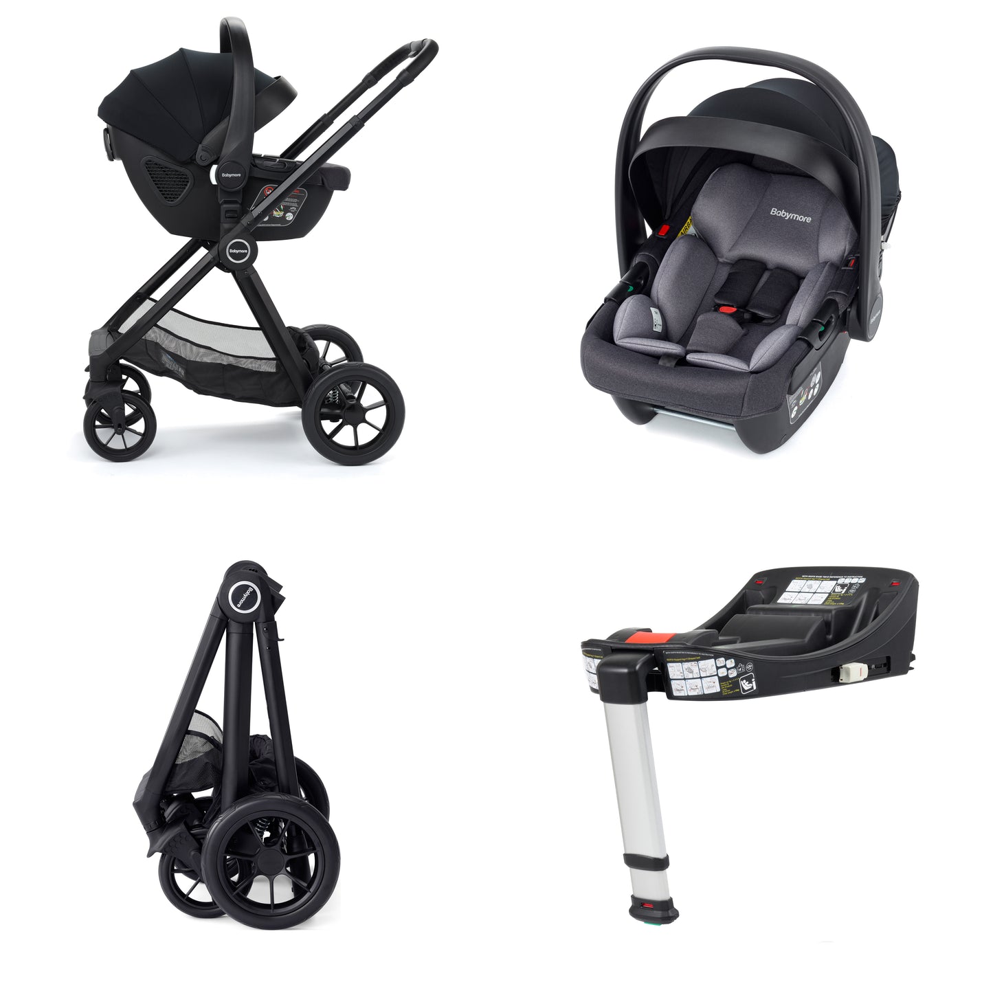 Memore V2 Travel System Coco with Base - Black