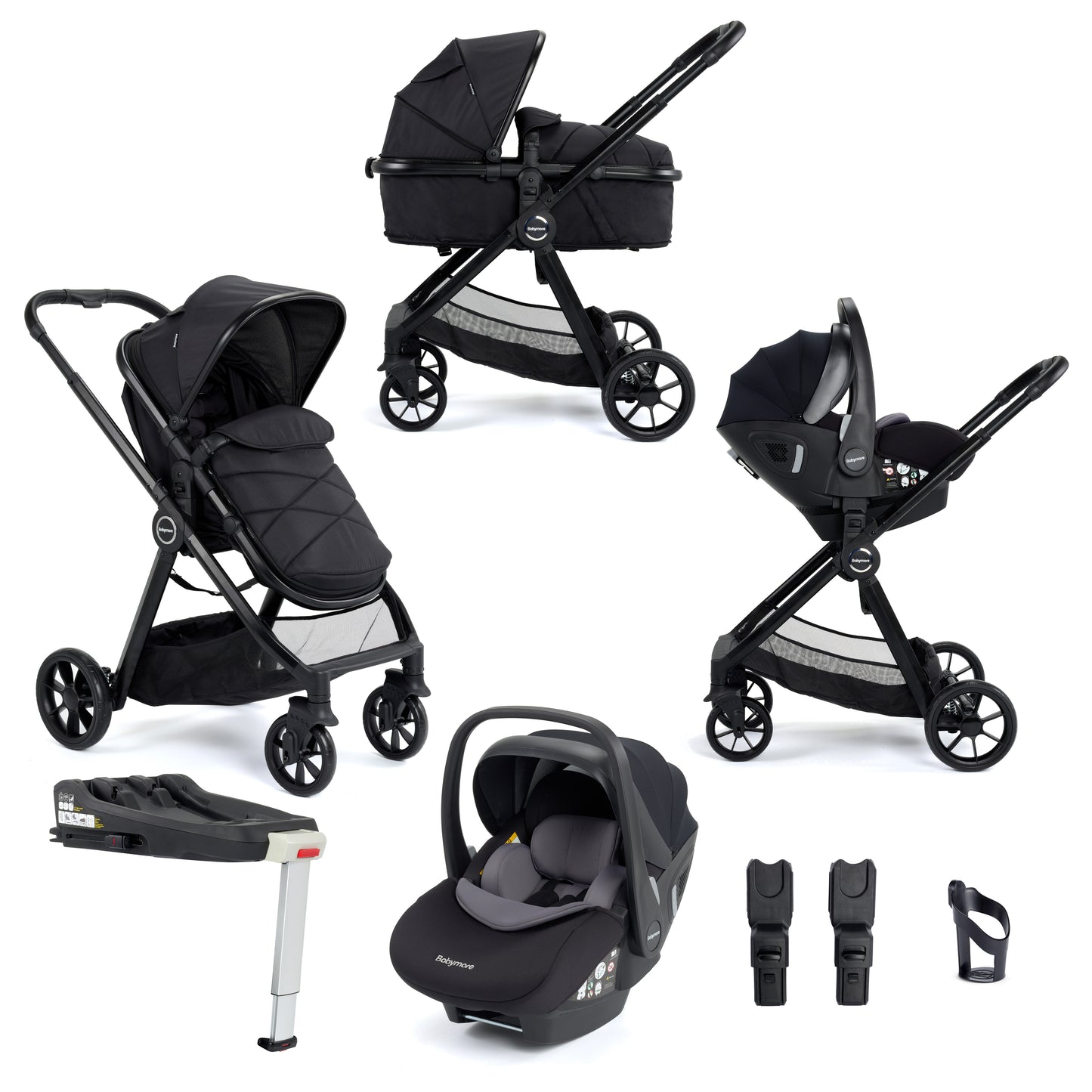 Mimi Travel System Pecan with Base - Black