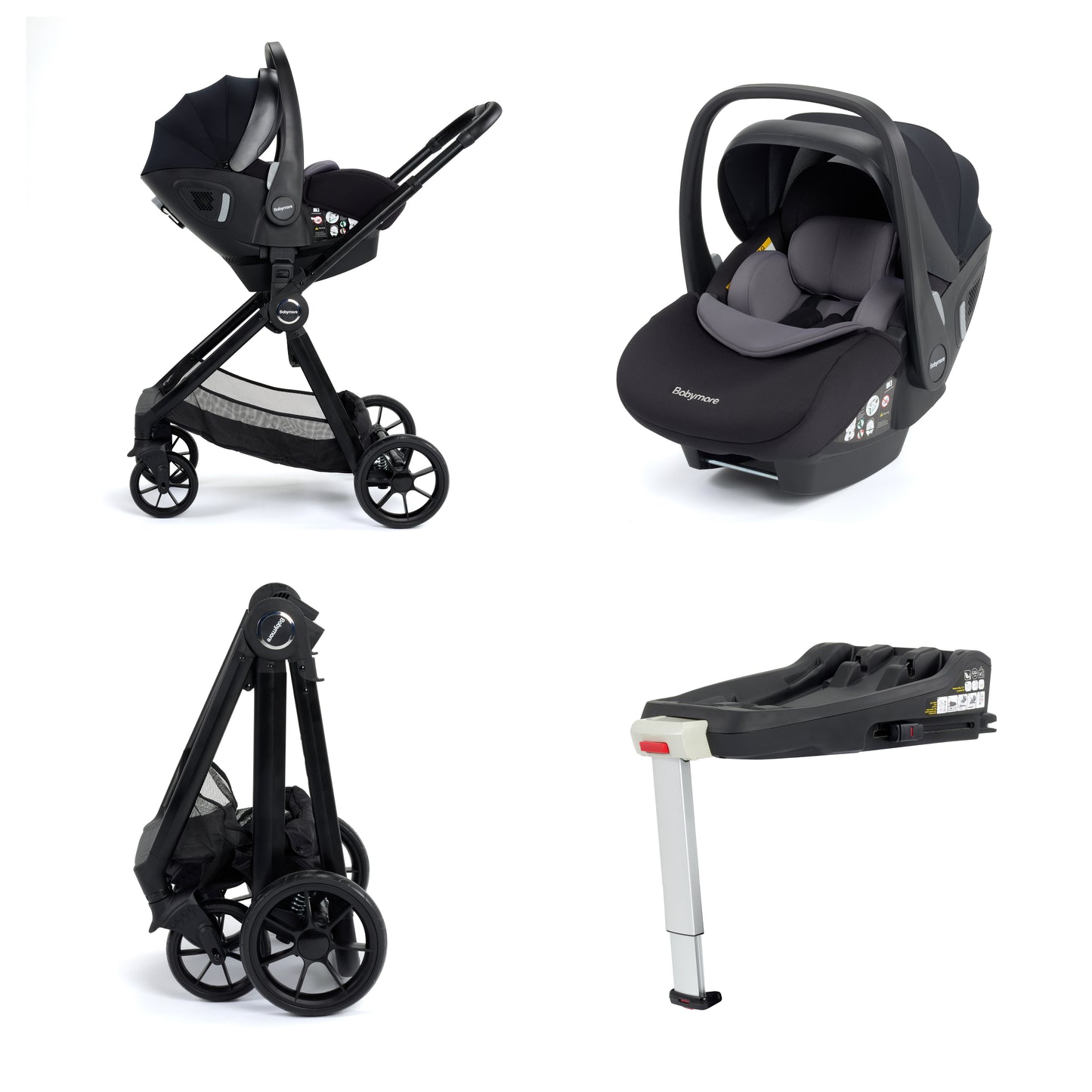 Mimi Travel System Pecan with Base - Black