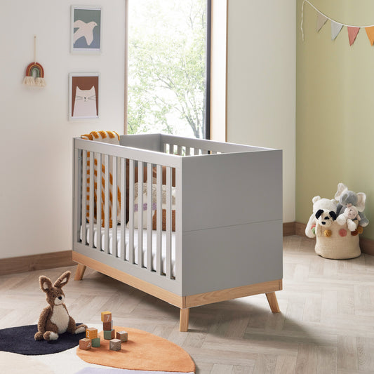 Mona Mini Cot Bed - Grey