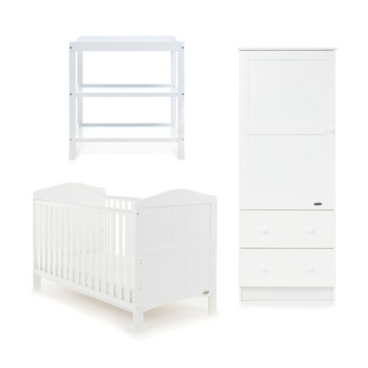 Whitby 3 Piece Room Set - White