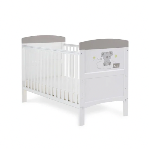 Grace Inspire Cot Bed - Hello World Koala Grey