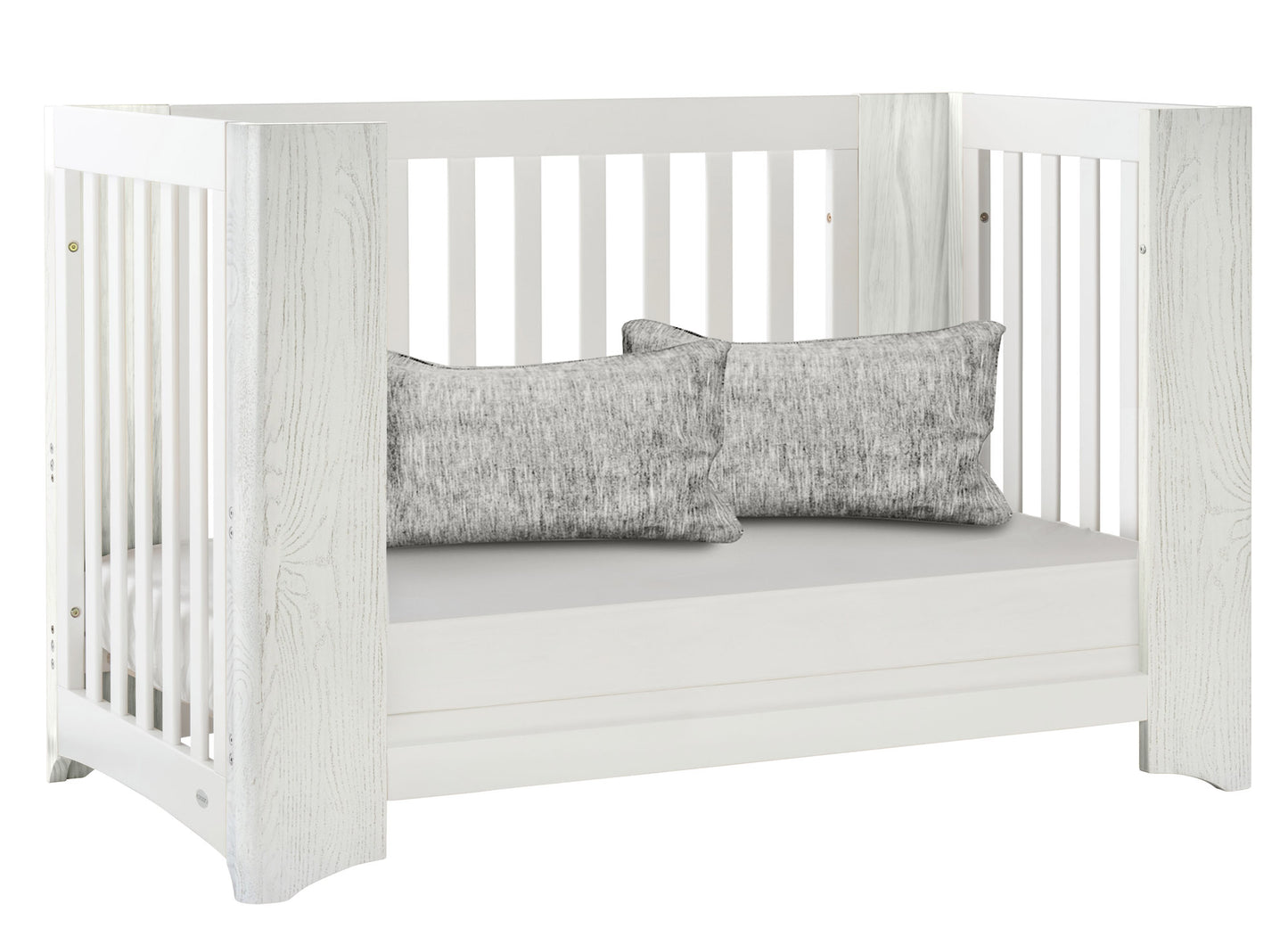 Evoluer 4in1 Cot Bed + Dresser + Mattress White / Grey