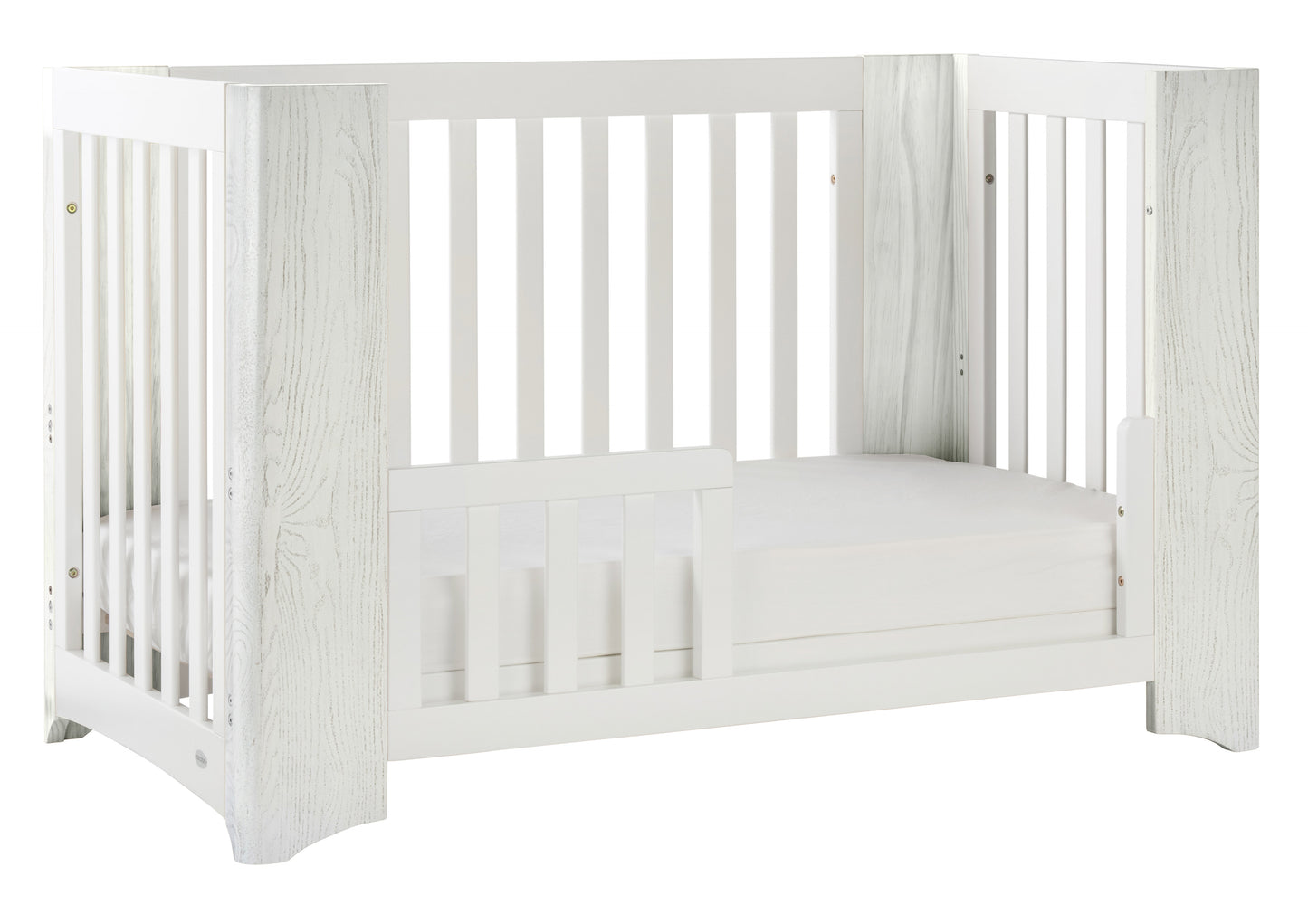 Evoluer 4in1 Cot Bed + Dresser + Mattress White / Grey